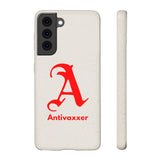 Scarlet Letter Antivaxxer Biodegradable Phone Case