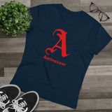 Scarlet Letter Antivaxxer Men's Organic Presenter V-neck