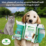 BeMedFree® Liquid Glucosamine For Dogs, Cats, And Other Pets