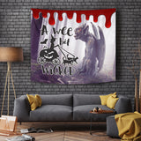 A Wee Bit Wicked - Halloween Wall Tapestry - FREE SHIPPING