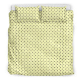 Honey Bees Design #1 Duvet Cover Set (Light Yellow, Beige Underside) - FREE SHIPPING