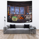 Magician's Den - Halloween Wall Tapestry - FREE SHIPPING