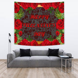 Happy Valentine's Day Design #1 Wall Tapestry - FREE SHIPPING