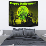 Happy Halloween Design #2 - Halloween Wall Tapestry - FREE SHIPPING