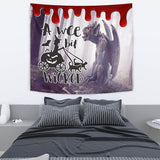 A Wee Bit Wicked - Halloween Wall Tapestry - FREE SHIPPING