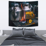Double Double Toil And Trouble - Halloween Wall Tapestry - FREE SHIPPING