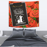 The Witch Is In The House - Halloween Wall Tapestry - FREE SHIPPING