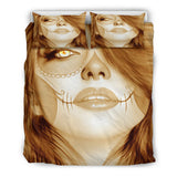 Calavera Fresh Look Design #3 Duvet Cover Set (Honey Tiger's Eye) - FREE SHIPPING