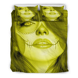 Calavera Fresh Look Design #3 Duvet Cover Set (Yellow Chrysoberyl) - FREE SHIPPING