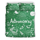 Astronomy Chalkboard Duvet Cover Set (Green) - FREE SHIPPING