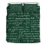 Mathematica Design #1 Duvet Cover Set (Green) - FREE SHIPPING