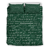 Mathematica Design #2 Duvet Cover Set (Green) - FREE SHIPPING