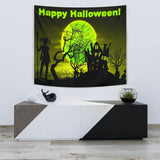 Happy Halloween Design #2 - Halloween Wall Tapestry - FREE SHIPPING