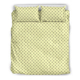 Honey Bees Design #1 Duvet Cover Set (Light Yellow, Beige Underside) - FREE SHIPPING