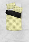 Honey Bees Design #1 Duvet Cover Set (Light Yellow, Black Underside) - FREE SHIPPING