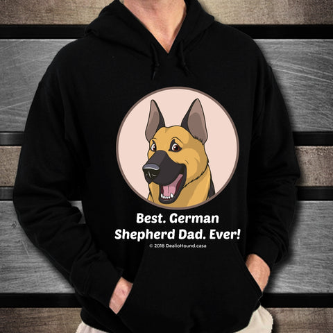 Best German Shepherd Dad Ever Unisex Hoodie