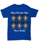 Fancy Pants Cat "How Do You Like My 6-Pack?" Unisex Tee
