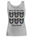 Fancy Pants Cat "How Do You Like My 6-Pack?" Women's Tank Top