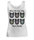Fancy Pants Cat "How Do You Like My 6-Pack?" Women's Tank Top