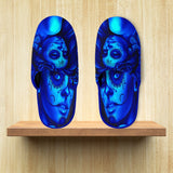 Calavera Fresh Look Design #2 Slippers (Blue Elusive Rose) - FREE SHIPPING