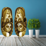 Calavera Fresh Look Design #2 Slippers (Hazel Sparkle & Shine Rose) - FREE SHIPPING