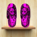 Calavera Fresh Look Design #2 Slippers (Pink Easy On The Eyes Rose) - FREE SHIPPING