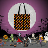 Candy Corn Halloween Trick Or Treat Cloth Tote Goody Bag