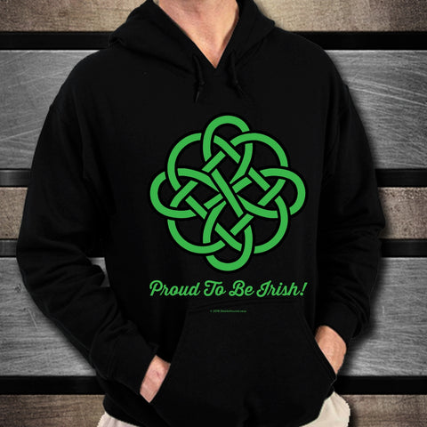 Celtic Knot Proud To Be Irish Unisex Hoodie Design #1