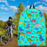 Dinosaurs Design #1 Backpack (Cyan) - FREE SHIPPING
