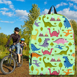Dinosaurs Design #1 Backpack (Light Green) - FREE SHIPPING