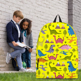 Dinosaurs Design #1 Backpack (Yellow) - FREE SHIPPING