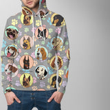 Dogs Galore All Over Hoodie - FREE SHIPPING