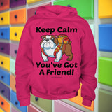 Keep Calm - You've Got A Friend - English Bulldog Youth Hoodie