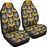 Fancy Pants Cat Car Seat Covers (Black With Gold Background) - FREE SHIPPING