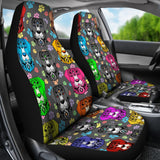 Fancy Pants Dog Car Seat Covers (Rainbow)  - FREE SHIPPING