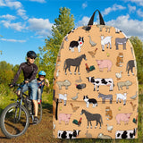 Farm Animals Design #1 Backpack (Light Orange) - FREE SHIPPING