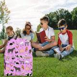 Farm Animals Design #1 Backpack (Light Pink) - FREE SHIPPING