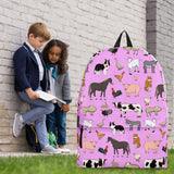Farm Animals Design #1 Backpack (Light Pink) - FREE SHIPPING