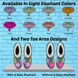 Animal Print Elephant Design #1 Faux Fur Boots!