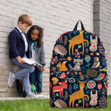 Wildlife Collection - Forest Animals (Dark Blue) Backpack - FREE SHIPPING