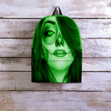 Calavera Fresh Look Design #3 Backpack (Green Emerald) - FREE SHIPPING