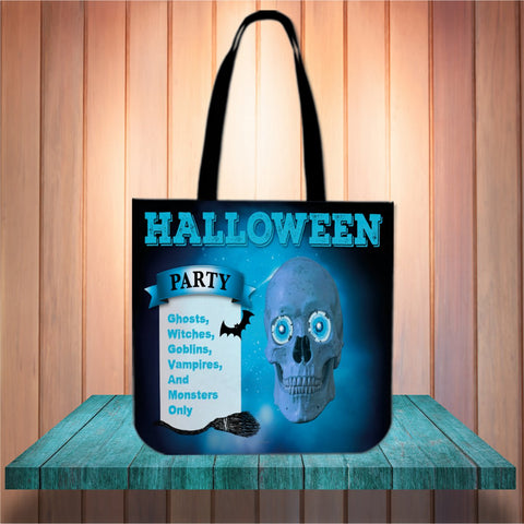 Halloween Party Design #1 Halloween Trick Or Treat Cloth Tote Goody Bag