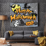 Happy Halloween Design #1 - Halloween Wall Tapestry - FREE SHIPPING