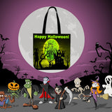 Happy Halloween Design #2 Halloween Trick Or Treat Cloth Tote Goody Bag