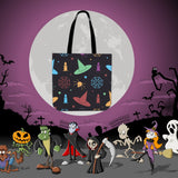 Hats & Spiders Halloween Trick Or Treat Cloth Tote Goody Bag