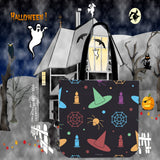Hats & Spiders Halloween Trick Or Treat Cloth Tote Goody Bag