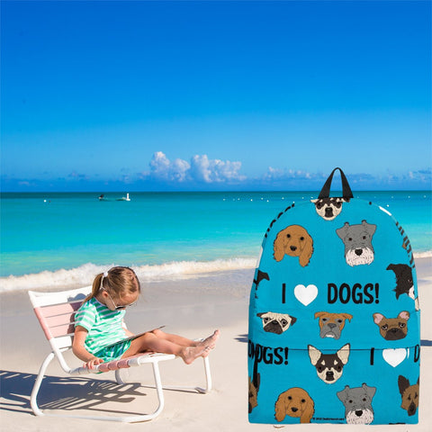 I Love Dogs Backpack (Richmond SPCA Blue) - FREE SHIPPING