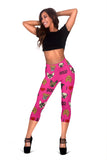 I Love Dogs Capri Leggings (FPD Pink) - FREE SHIPPING