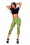 I Love Dogs Capri Leggings (Richmond SPCA Green) - FREE SHIPPING