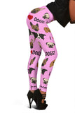 I Love Dogs Leggings (Richmond SPCA Light Pink) - FREE SHIPPING